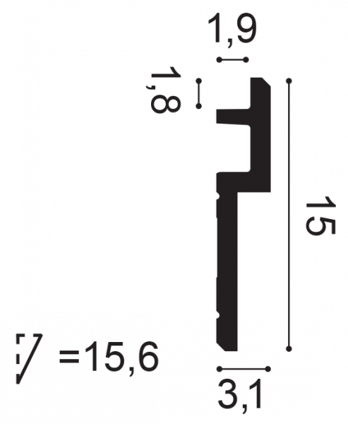 Картинка товара карниз orac c395 purotouch 2000*155*31 мм C395 parketcity-ufa.ru