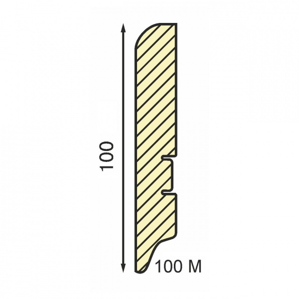 Картинка товара плинтус мдф 100m smartprofile paint 2400*100*16 мм 001454 parketcity-ufa.ru
