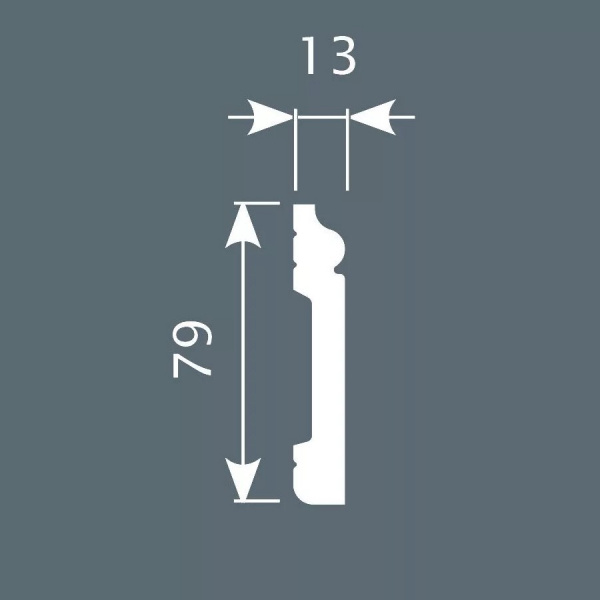 Картинка товара плинтус cosca px002 2000*79*13 мм 008857 parketcity-ufa.ru