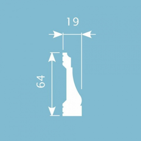 Картинка товара мx016 молдинг cosca 2000*64*19 мм МХ016 parketcity-ufa.ru