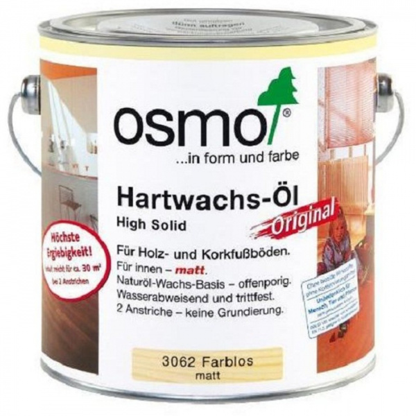 Картинка товара масло osmo 3062 hartwachs original (матовое) #3062 parketcity-ufa.ru