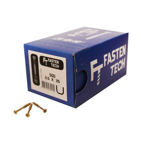 Картинка товара шурупы fastentech 3,5*35 (500шт/уп + 3 биты)  011708 parketcity-ufa.ru