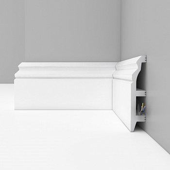 Плинтус Decomaster 232-115 Белый матовый 2400*100*22 мм parketcity-ufa.ru