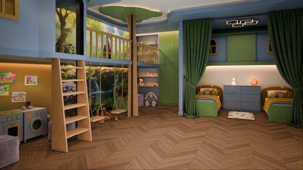 Картинка товара spc ламинат damy floor шеврон блуа DF08-Ch parketcity-ufa.ru