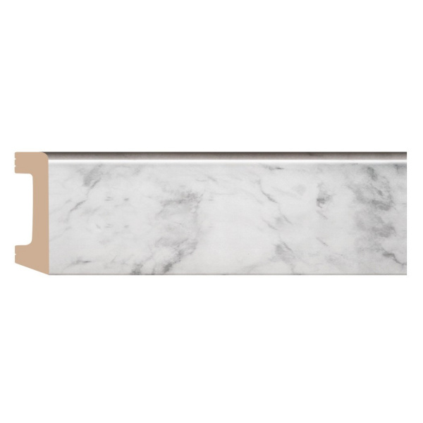 Картинка товара плинтус decomaster 234-79 белый мрамор 2400*58*16 мм D234-79 ДМ parketcity-ufa.ru