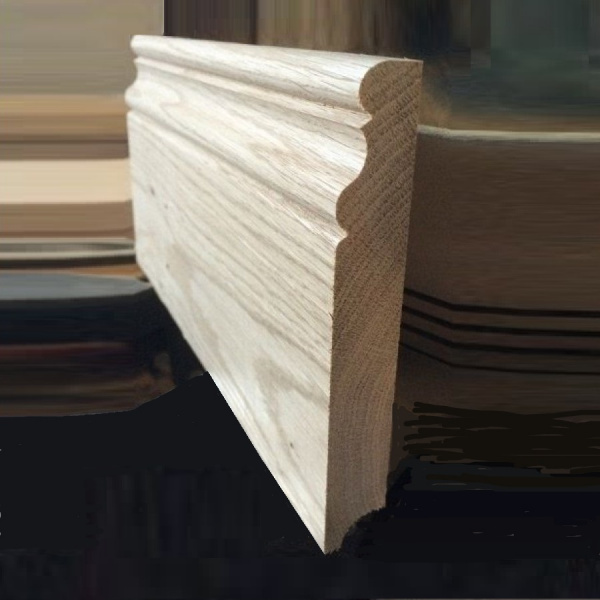 Картинка товара плинтус массив дуб "рельефный" 90 мм 003182 parketcity-ufa.ru