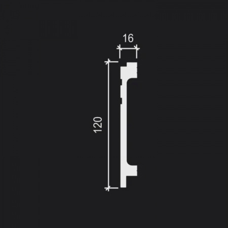 Картинка товара плинтус decor-dizayn dd724 modern 2000*120*16 мм DD724 parketcity-ufa.ru