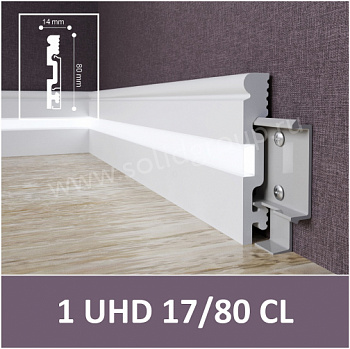 Плинтус под подсветку Solid UHD 17/80CL 2400*80*14 мм (c LED рассеивателем) parketcity-ufa.ru