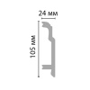 Картинка товара плинтус decomaster a155 2000*105*24 мм A155  parketcity-ufa.ru