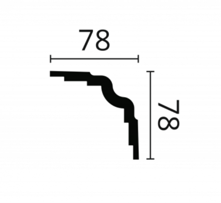 Картинка товара карниз nmc wt25 wallstyl 2000*78*78 мм DSCLWT200250 parketcity-ufa.ru