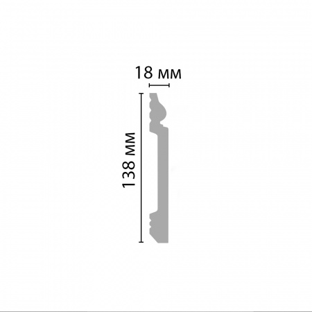 Картинка товара плинтус decomaster d118 2000*138*18 мм D118 parketcity-ufa.ru