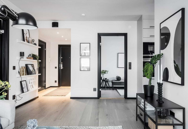 Картинка товара плинтус алюминий пл80 черный 2500*78,5*11,2 мм 002789 parketcity-ufa.ru