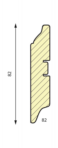 Картинка товара плинтус мдф  82 smartprofile paint 2400*82*16 мм 010390 parketcity-ufa.ru