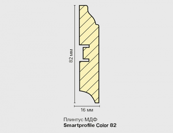 Картинка товара плинтус мдф smartprofile 82 color бук  снят!!! 010483 parketcity-ufa.ru