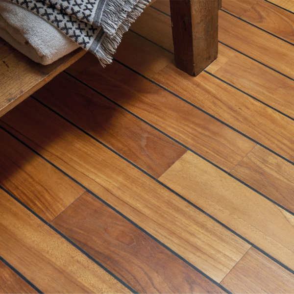 Картинка товара массив ekzo floor тик с герметиком 300-900*90*12 мм (масло) 009219 parketcity-ufa.ru