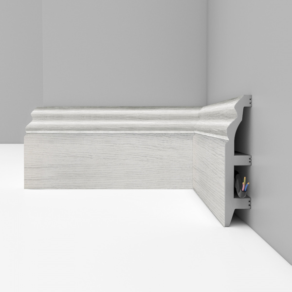 Картинка товара плинтус decomaster 232-84 ясень белый 2400*100*22 мм D232-84 ДМ parketcity-ufa.ru