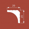 Картинка товара карниз cosca kx021 2000*20*20 мм КХ021 parketcity-ufa.ru