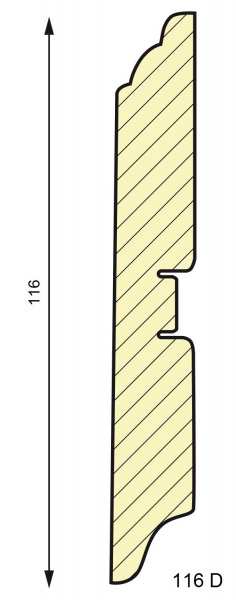 Картинка товара плинтус мдф 116d smartprofile paint 2400*116*16 мм 013018 parketcity-ufa.ru