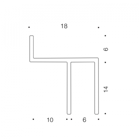 Картинка товара теневой плинтус licorn 2000*20(14)*18 мм С-11.2.3 parketcity-ufa.ru