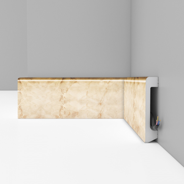 Картинка товара плинтус decomaster d235-80 2400*80*17 мм D235-80ДМ parketcity-ufa.ru