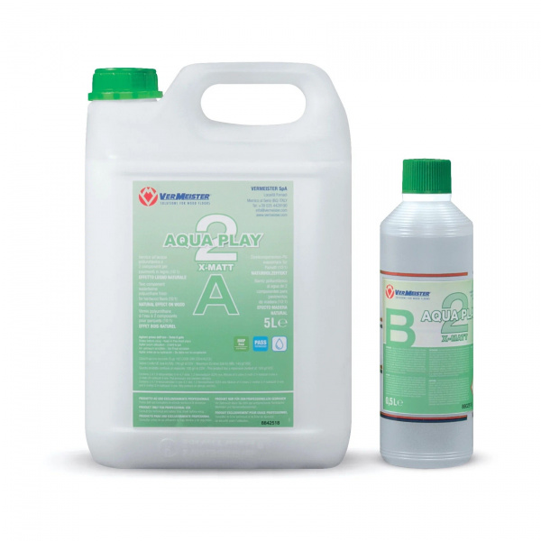Картинка товара лак для паркета vermeister aquaplay 2k (5,5л) 001363 parketcity-ufa.ru