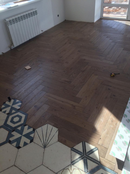 Картинка товара доска spil английская ёлка дуб (без покрытия) 600*100*16/4 мм 002411 parketcity-ufa.ru