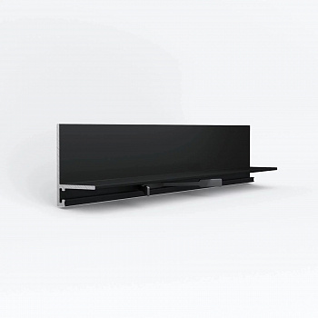 Плинтус металлический Laconistiq Micro L Max 2450*35,6*16,2*4.9 (Черный)