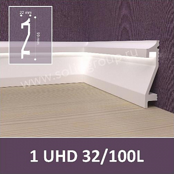Профиль под подсветку Solid UHD 32/100L 2400*100*22 мм parketcity-ufa.ru