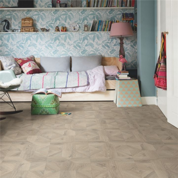 Картинка товара ламинат quick-step 12/33 impressive patterns ultra 4141 дуб серый теплый брашированный IPU4141 parketcity-ufa.ru