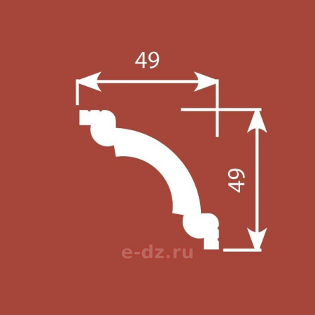 Картинка товара карниз cosca kx008 2000*49*49 мм КХ008 parketcity-ufa.ru