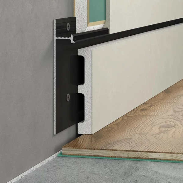 Картинка товара скрытый плинтус laconistiq strong под подсветку 3000*80*13,1 мм 014621 parketcity-ufa.ru