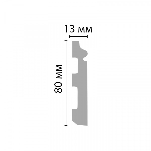 Картинка товара плинтус decomaster d005 2000*79*13 мм D005 parketcity-ufa.ru