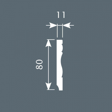 Картинка товара плинтус cosca px015 2000*80*11 мм PX015 parketcity-ufa.ru