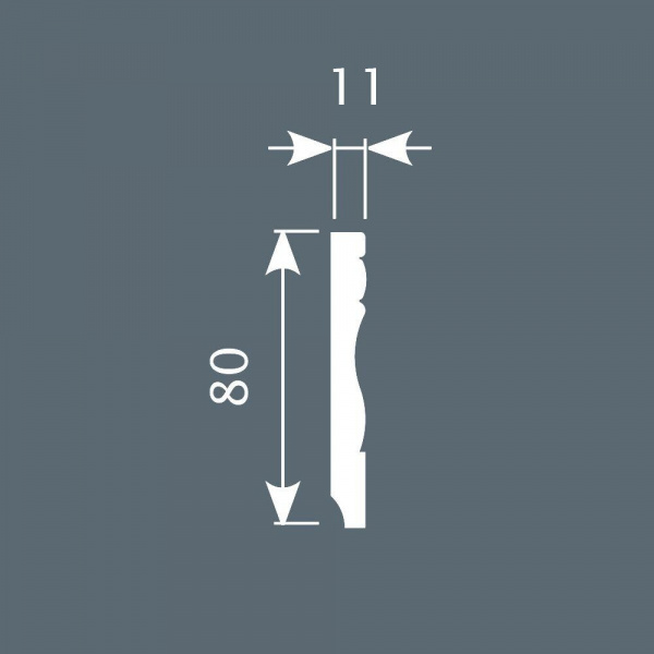 Картинка товара плинтус cosca px015 2000*80*11 мм PX015 parketcity-ufa.ru