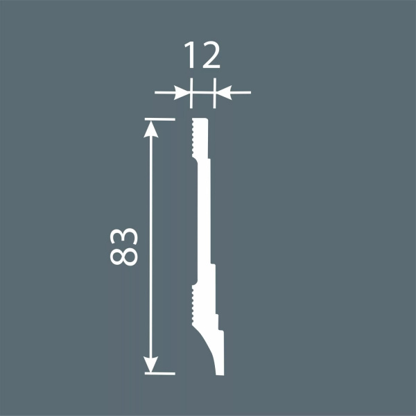 Картинка товара плинтус cosca px042 2000*83*12 мм PX024 parketcity-ufa.ru