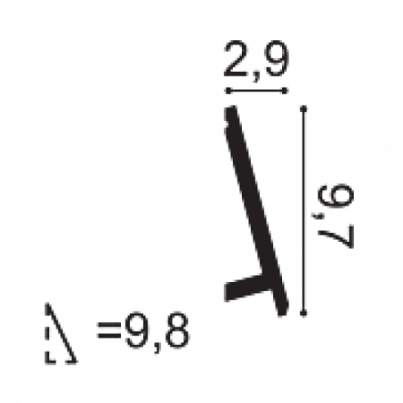 Картинка товара профиль под подсветку orac sx179 2000*97*29 мм SX179 parketcity-ufa.ru
