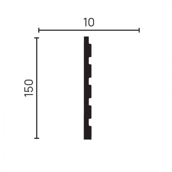 Картинка товара dd904 (3м) панель decor-dizayn грани 3000*150*10 мм DD904(3m) parketcity-ufa.ru