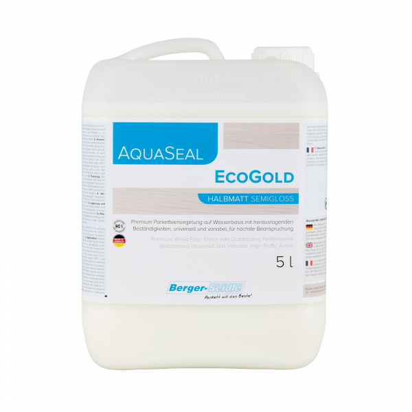 Картинка товара лак для паркета berger aqua-seal есоgold (5л)  XP290004CK10 parketcity-ufa.ru