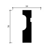 Картинка товара молдинг decor-dizayn dd01 2000*70*19 мм DD01 parketcity-ufa.ru