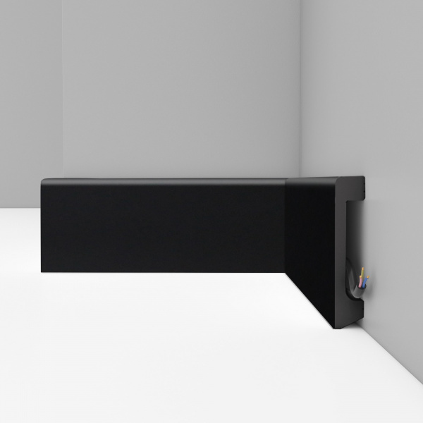 Картинка товара плинтус decomaster 235-116 черный 2400*80*17 мм D235-116 ДМ parketcity-ufa.ru