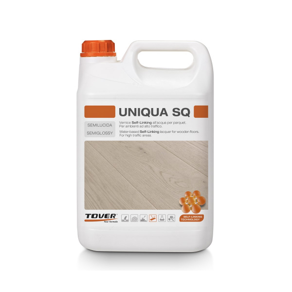 Картинка товара паркетный лак на водной основе tover uniqua (5л) сертификат км1 011448 parketcity-ufa.ru