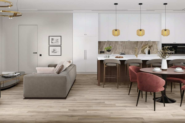 Картинка товара плитка damy floor family lvt дуб натуральный 6607-9-LVT parketcity-ufa.ru
