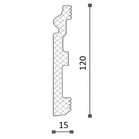 Картинка товара плинтус nmc fo1 2000*120*20 мм DSPLFO200010 parketcity-ufa.ru