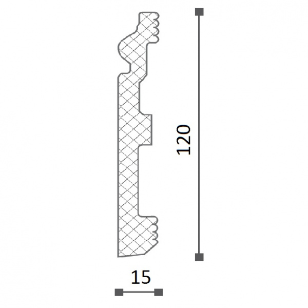 Картинка товара плинтус nmc fo1 2000*120*20 мм DSPLFO200010 parketcity-ufa.ru