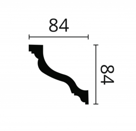 Картинка товара карниз nmc wt10 wallstyl 2000*84*84 мм DSCLWT200100 parketcity-ufa.ru