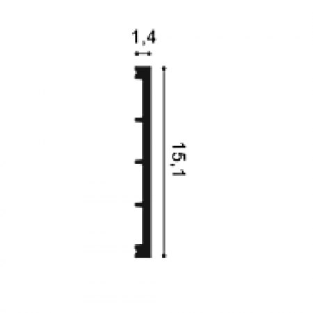 Картинка товара плинтус orac sx168 square 2000*151*14 мм SX168 parketcity-ufa.ru