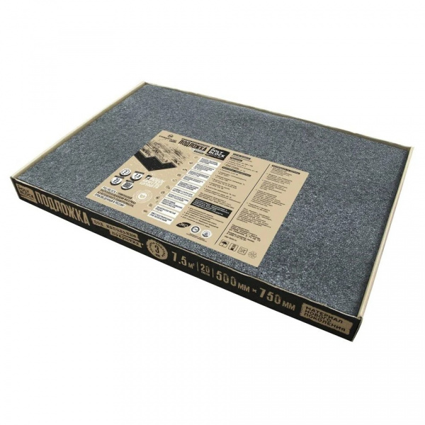 Картинка товара подложка под ламинат и паркет 3 мм polyblock (м2) 7,5м2/уп 011037 parketcity-ufa.ru