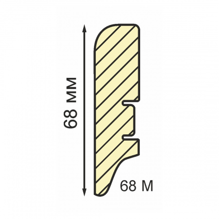 Картинка товара плинтус мдф  68м smartprofile paint 2400*68*16 мм ТП10008065 parketcity-ufa.ru