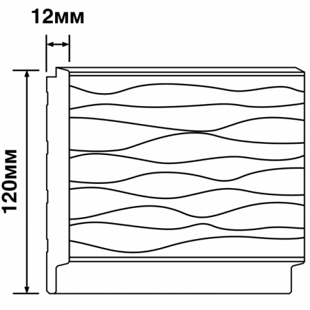 Картинка товара декоративная панель под покраску hiwood lv127w np 2700*120*12 мм LV127W NP parketcity-ufa.ru