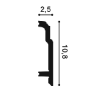 Картинка товара плинтус orac sx155 2000*108*25 мм SX155 parketcity-ufa.ru